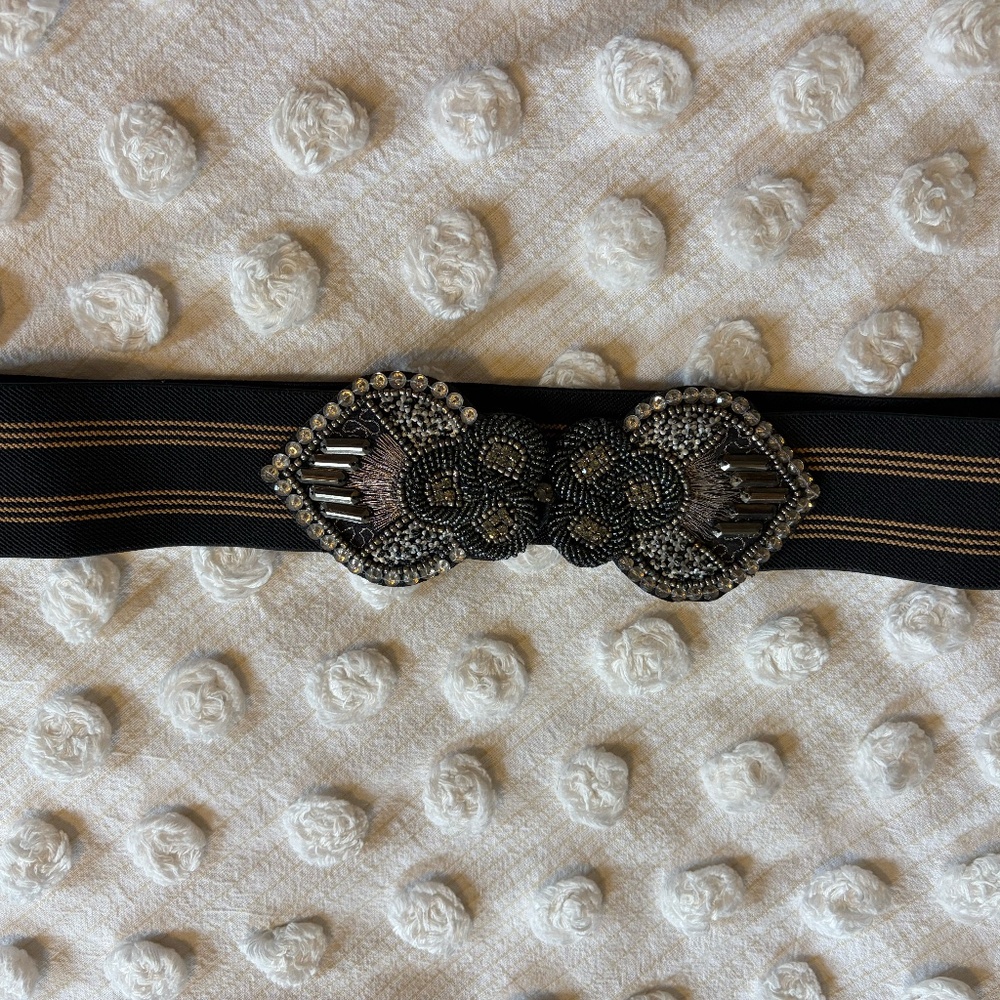 LOFT | Elastic Beaded Belt | Vintage Style